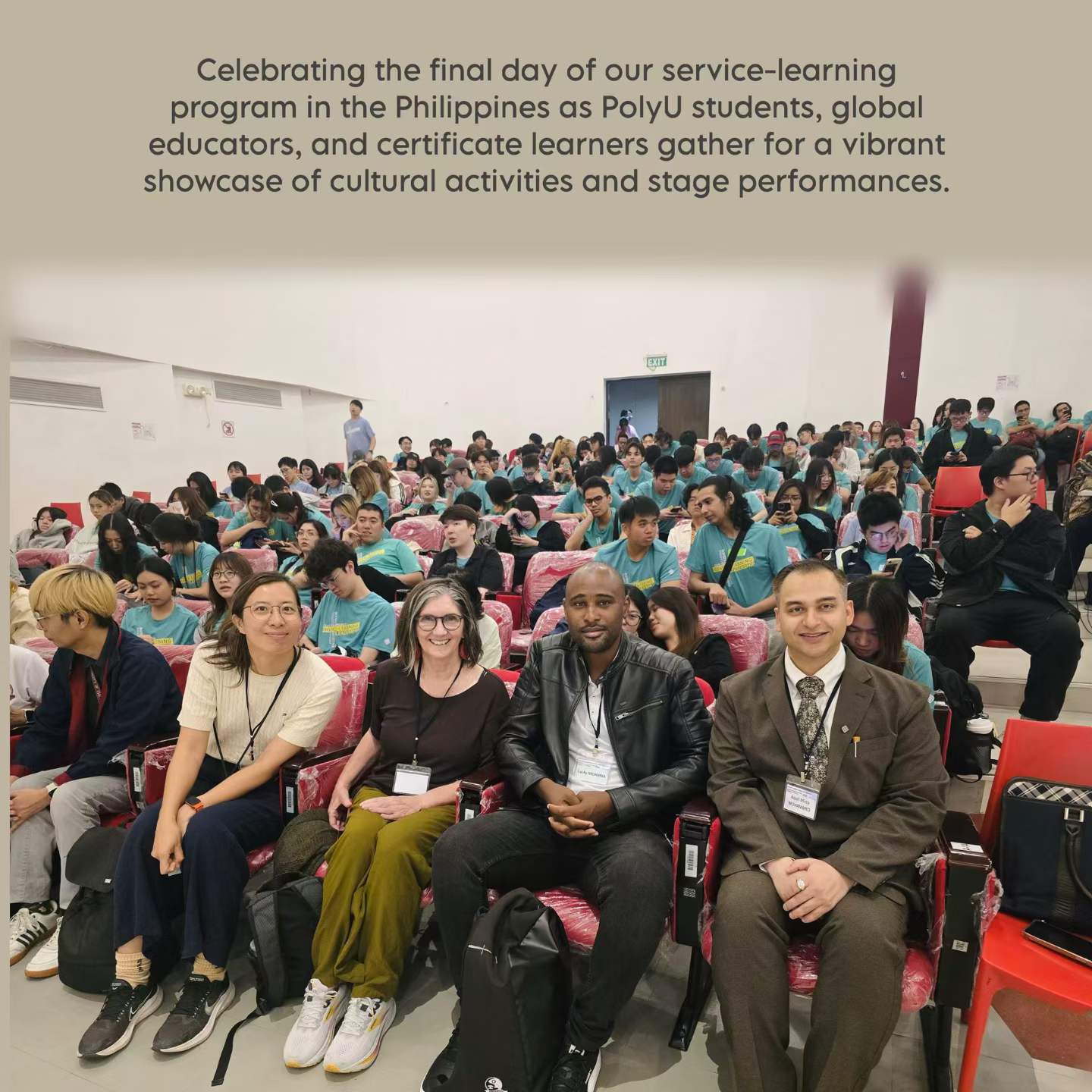 Final day of the service-learning programme in the Philippines with PolyU students and global educators