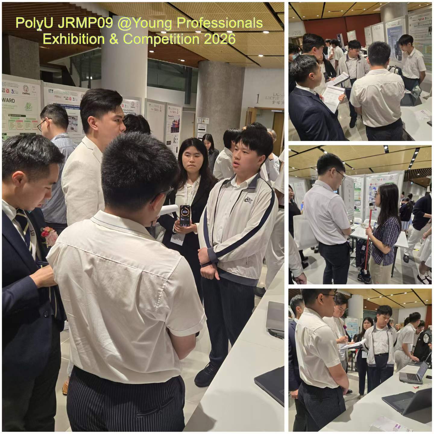 JRMP mentees demonstrating their projects to the judges at IET YPEC 2026